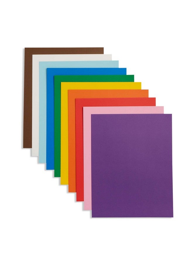 بلو سوميت سابلايز لوحة ملصقات جريئة ساطعة مقاس 9 × 12 بوصة، حجم صغير، 50 حزمة من الألوان المتنوعة للاستخدام في الفصول الدراسية والمشروعات المدرسية أو المشاريع الحرفية ولوحة الملصقات السائبة - Image 1