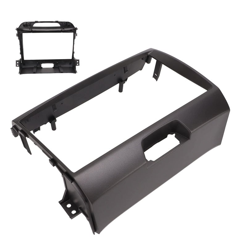 Ymiko Ymiko 9 Inch Navigation Panel Frame Stereo Radio Bezel Replacement for KIA Sportage 2010-2016 Plug and Play Dashboard Mounting Bezel Kit, Black  - Image 2