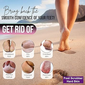 Glamza Foot Pumice Sponge Callus Exfoliate Stone Hard Skin Remove Pedicure Scrubber PACK OF 4 - Image 4