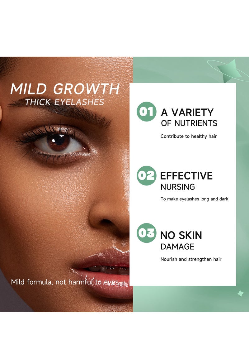 She Loves Eyelash Ampoule For Longer, Thicker And Stronger Biotin Hair Regrowth Ampoule Roller Stick Type Natural Treatment Oil Scalp Care For Thicker And Fuller Hair Enhancer D - Image 4