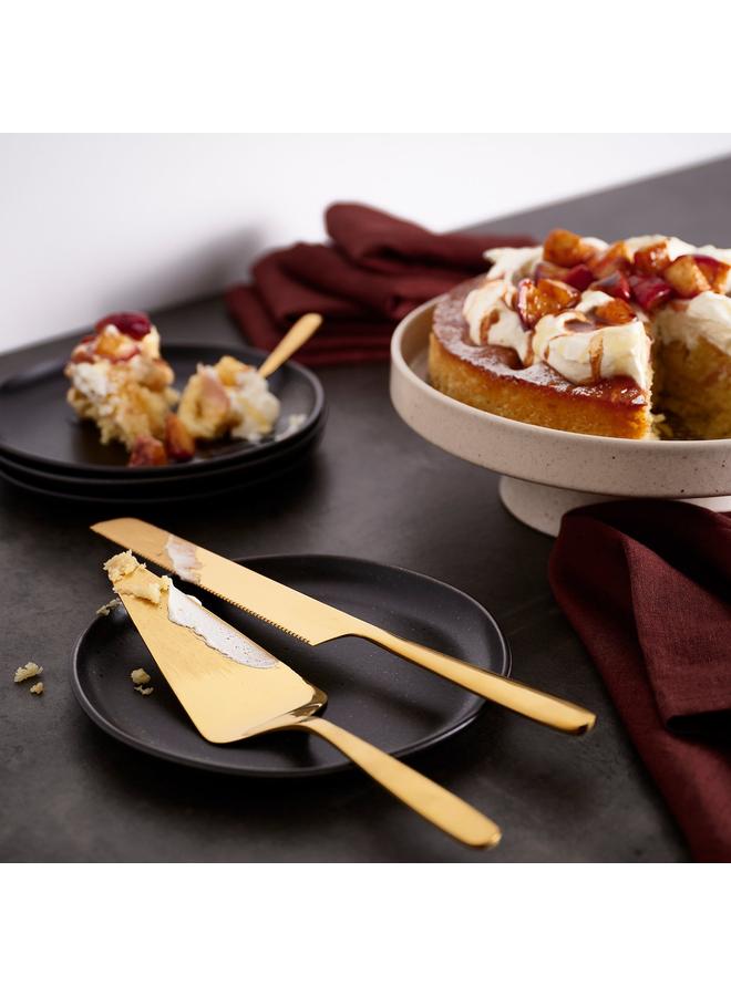 زبون طقم تقديم من قطعتين، لون نحاسي - Image 2