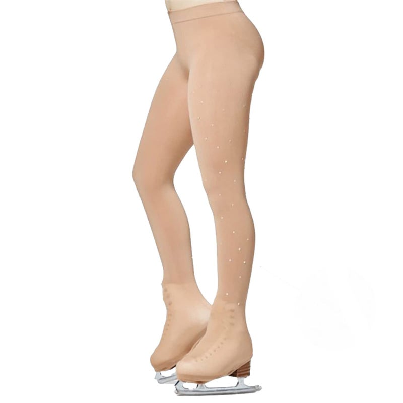 DANCE YOU DANCEYOU Ice Skate Figure Skating Tights for Child Women Over the Boot Rhinestone, SA - Image 1