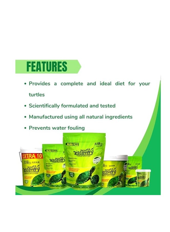 taiyo pluss discovery TAIYOPLUSS Discovery Taiyo Pluss Turtle Food, 500gm Container  - Image 5