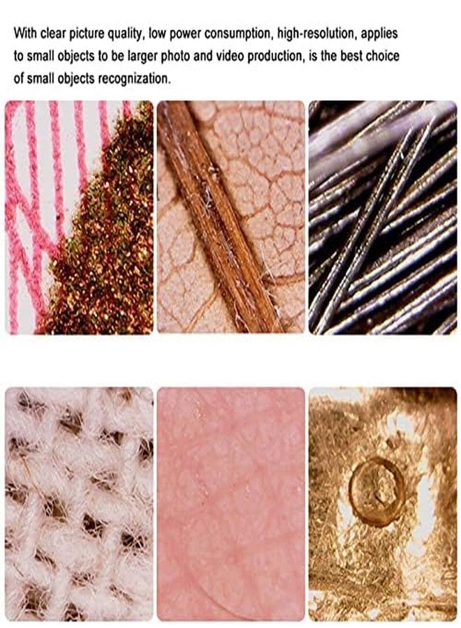 POCREATION USB Digital Microscope 600X Magnification with 8 LEDs & Metal Stand Mini Camera Compatible Android 7/8/10 for Kids Students Adults Science Projects - Image 3