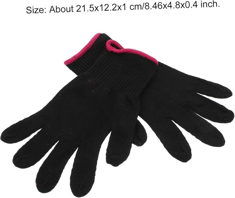 قفازات سيليكون مقاومة للحرارة لمكواة تجعيد الشعر للاستخدام في صالونات الحلاقة والمنزل - Image 3