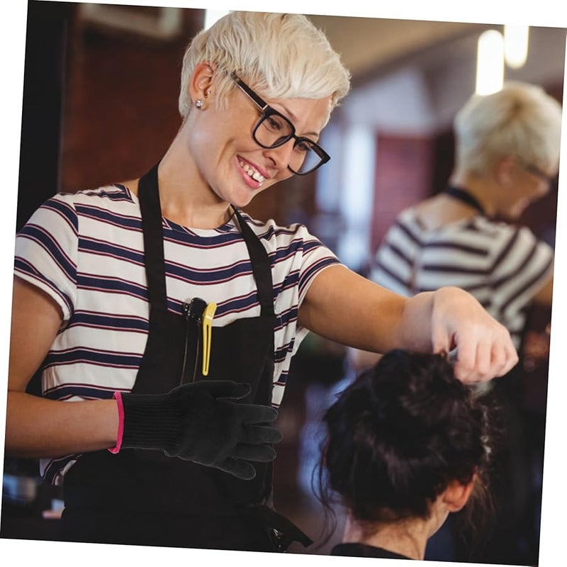 قفازات سيليكون مقاومة للحرارة لمكواة تجعيد الشعر للاستخدام في صالونات الحلاقة والمنزل - Image 4