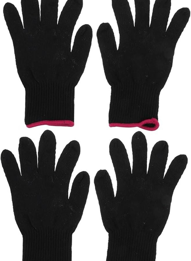 قفازات سيليكون مقاومة للحرارة لمكواة تجعيد الشعر للاستخدام في صالونات الحلاقة والمنزل - Image 1