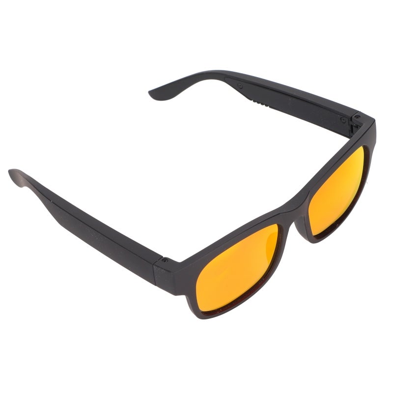 Smart Glasses Gold Bluetooth 5.0 Wireless Sunglasses - Noise Cancelling Driving Smart Glasses for Running Cycling Driving Boxing Fishing Basketball Shopping and Other Outdoor Activities - Image 2