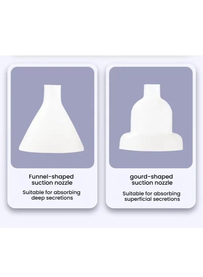 Electric Infant Nose Cleaner USB Charging 3 Gear Suction Equipped with Two Different Soft Nose Tips - Image 4