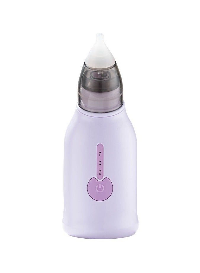 Electric Infant Nose Cleaner USB Charging 3 Gear Suction Equipped with Two Different Soft Nose Tips - Image 1