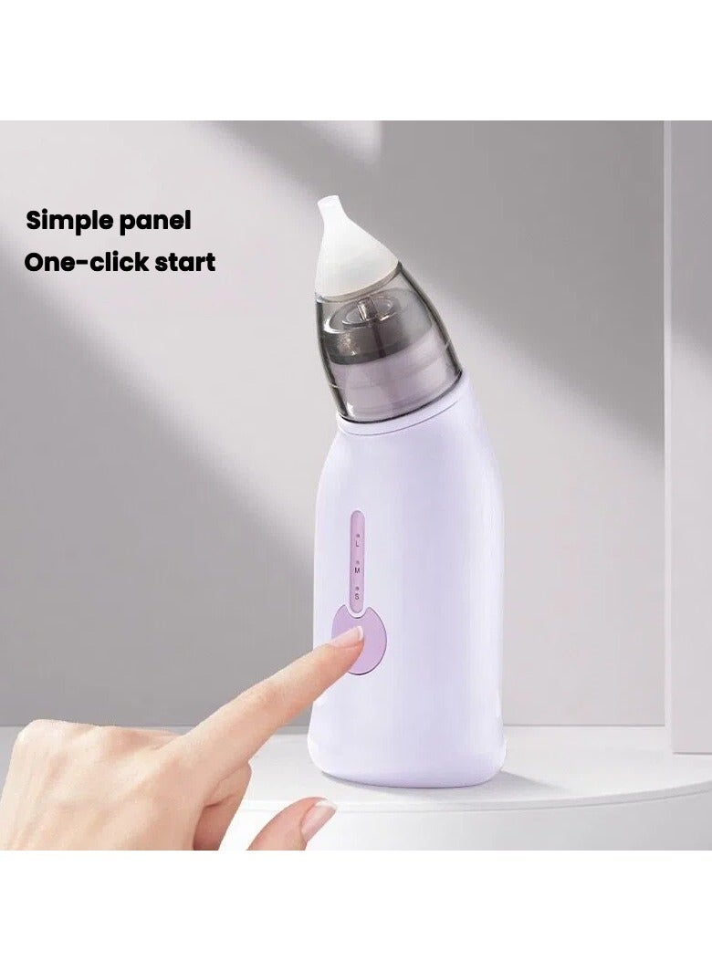 Electric Infant Nose Cleaner USB Charging 3 Gear Suction Equipped with Two Different Soft Nose Tips - Image 3