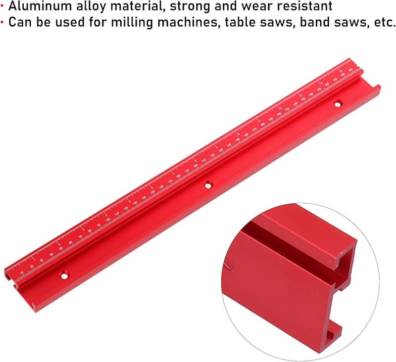 400 ملم دليل مسار دفع مقبض من سبائك الألومنيوم لجهاز تثبيت منشار الطاولة للأعمال الخشبية - Image 5