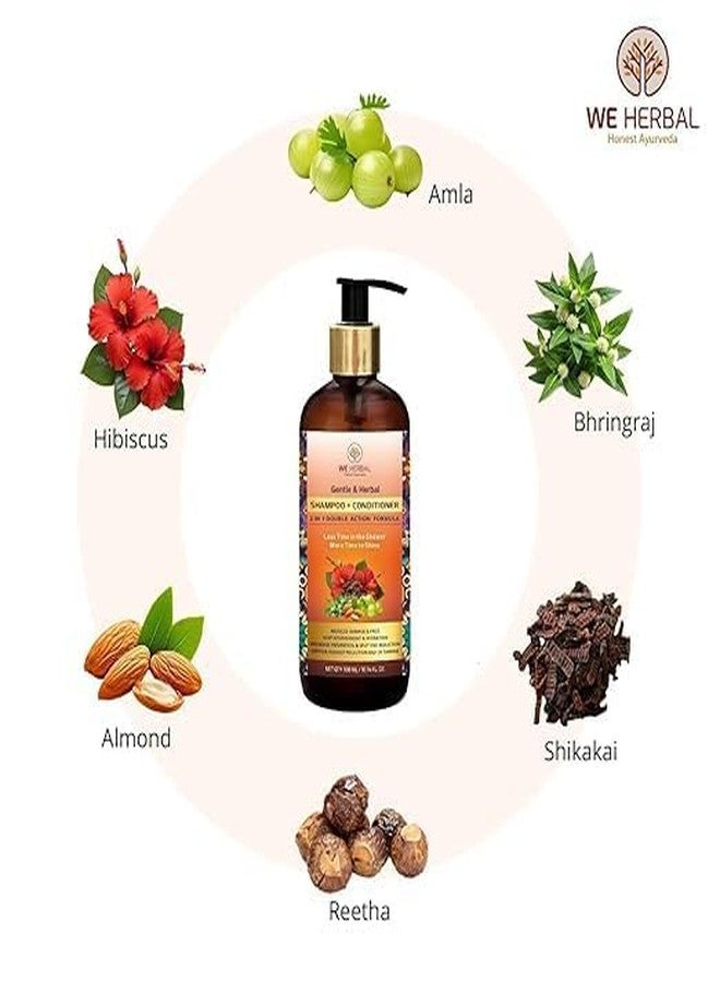 We Herbal 2-in-1 Ayurvedic Shampoo & Conditioner 100ml for Daily Hair Care, Gently Cleanses and Conditions Hair, Suitable for All Hair Types, Ideal for Men and Women, Regular Use Hair Care Solution - Image 4