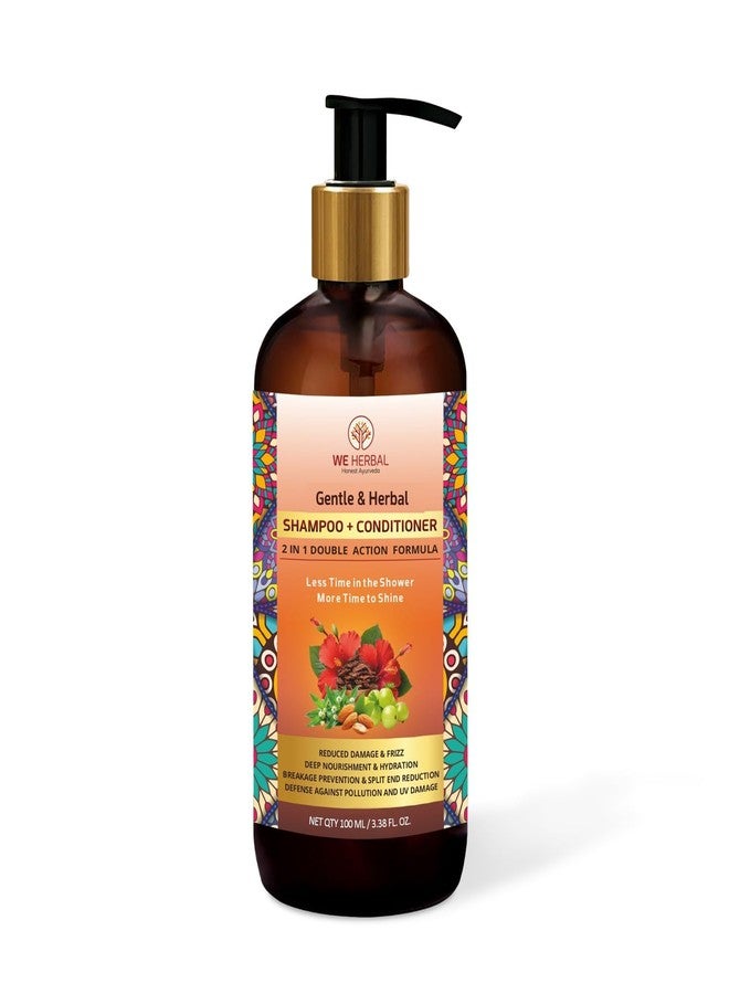 We Herbal 2-in-1 Ayurvedic Shampoo & Conditioner 100ml for Daily Hair Care, Gently Cleanses and Conditions Hair, Suitable for All Hair Types, Ideal for Men and Women, Regular Use Hair Care Solution - Image 1