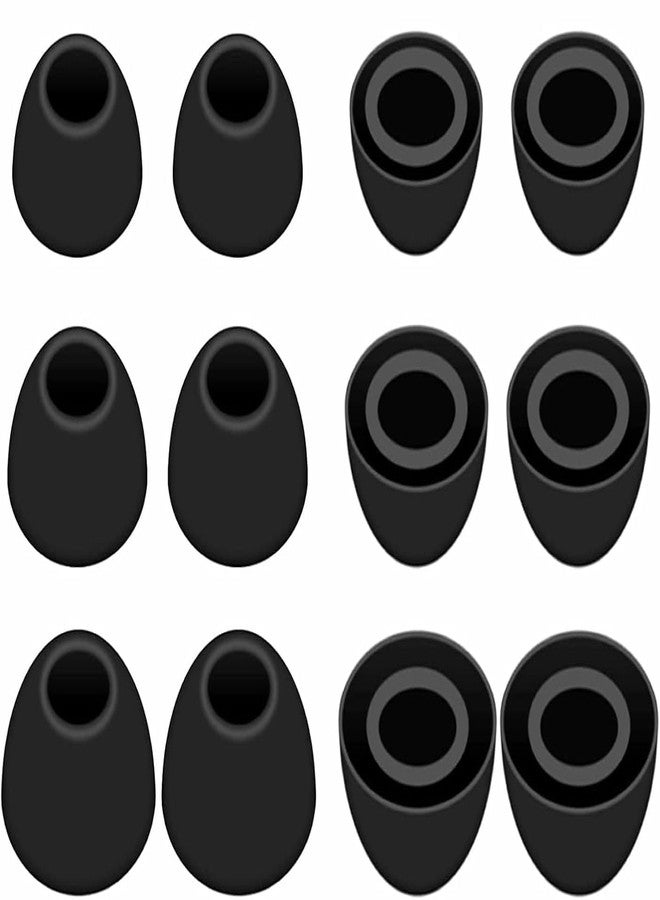 ALXCD Eartips Compatible with Pixel Buds Pro 2 Earbuds, S/M/L 3 Sizes 6 Pairs Soft Silicone Earbuds Tips Foam Ear Tips, Compatible with Pixel Buds Pro 2 6 Pairs Black - Image 2
