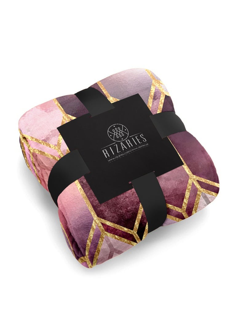 RIZARIES Soft Stained Glass Sofa Blanket Throw - Image 2