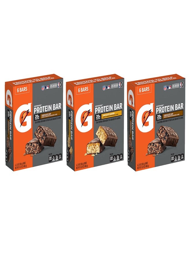 Gatorade Whey Protein Bars, Variety Pack, 2.8 oz bars , 18 Count (Pack of 1) - Image 1