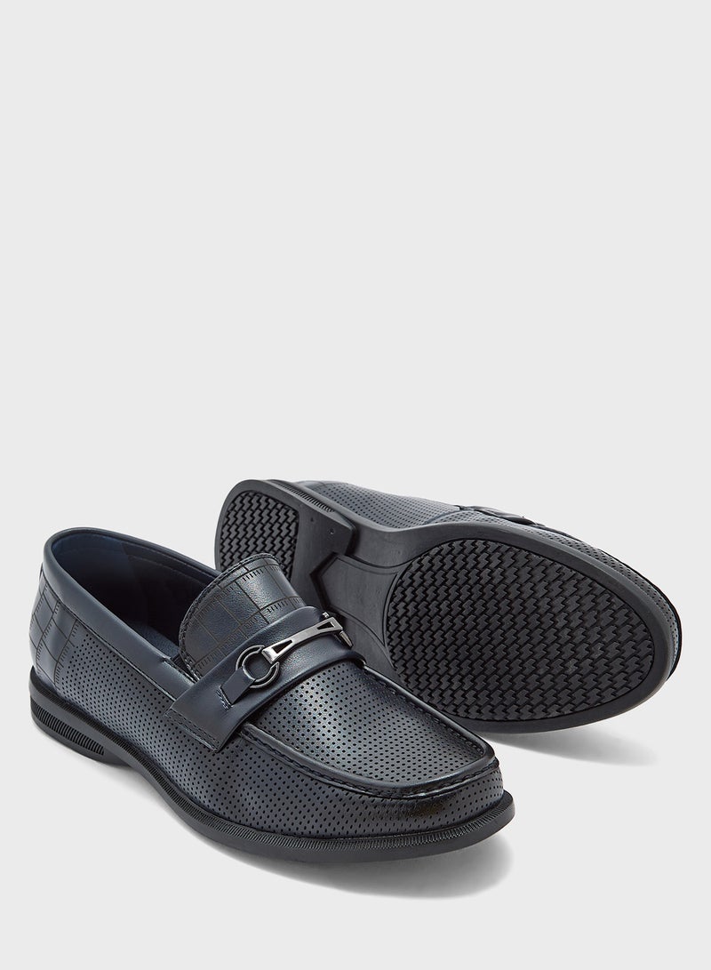 Robert Wood Trim Detail Smart Loafers  - Image 3