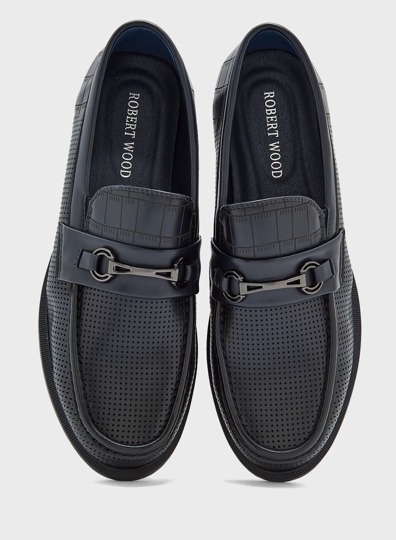 Robert Wood Trim Detail Smart Loafers  - Image 4