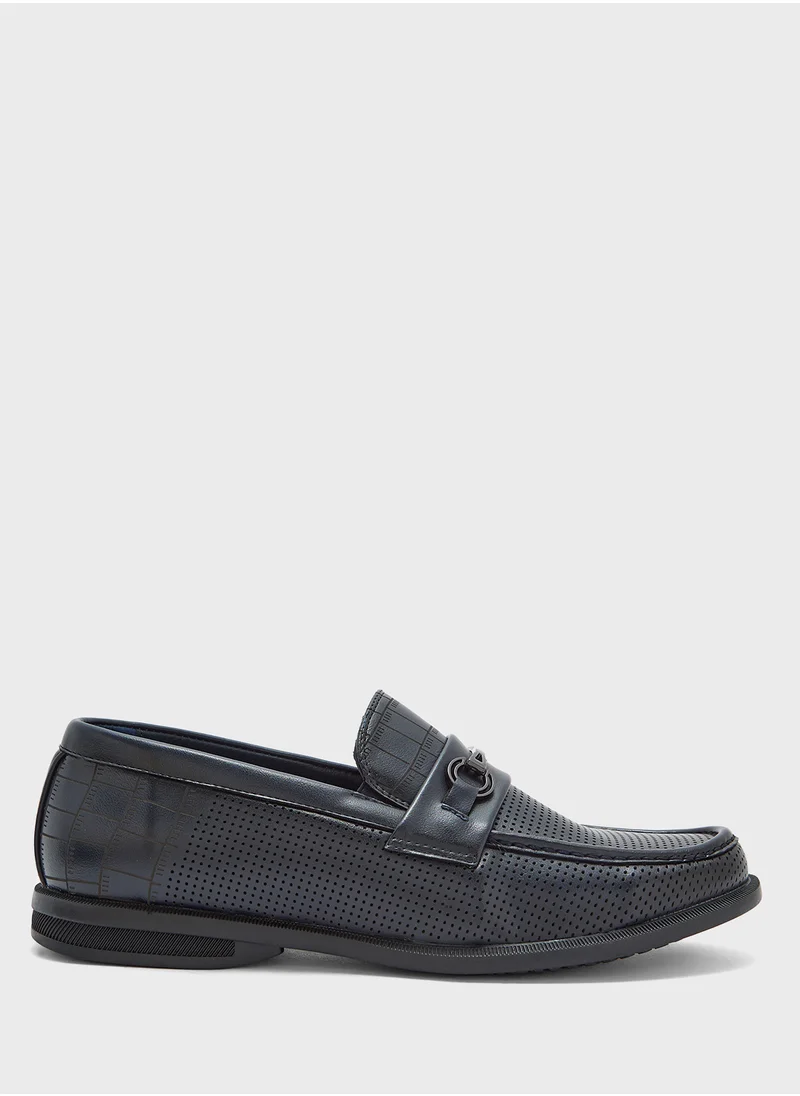 Robert Wood Trim Detail Smart Loafers