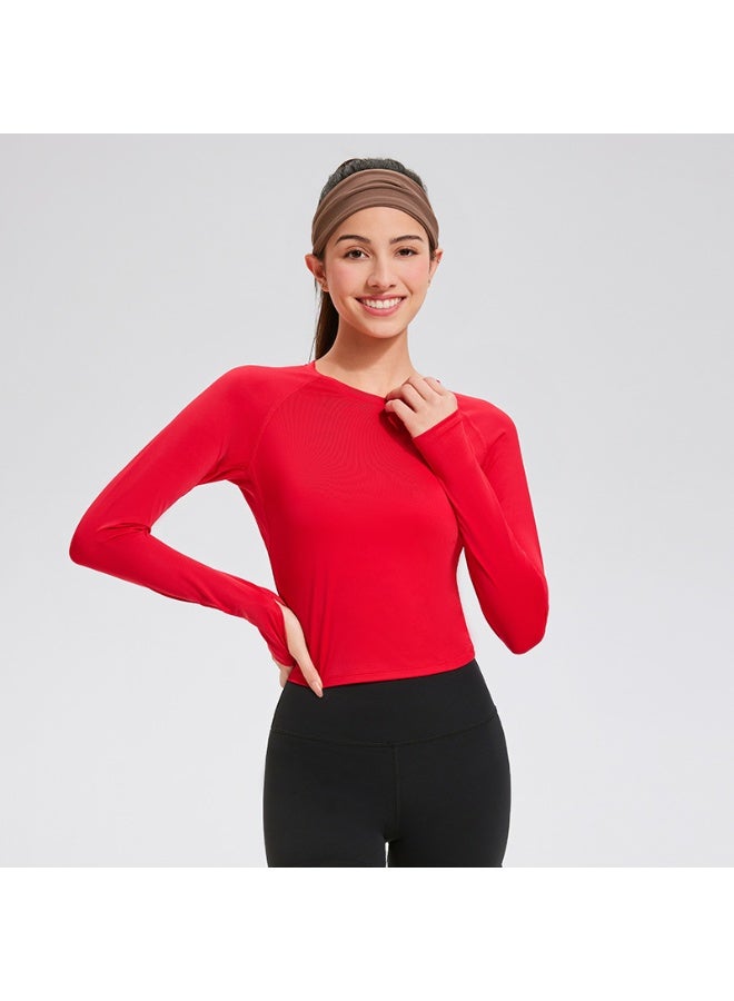 Women Long Sleeve Yoga Gym Shirts Quick Dry Fitness Outdoor Top Stitching Sportswear Running Jogging Sport Tshirt  - Image 1