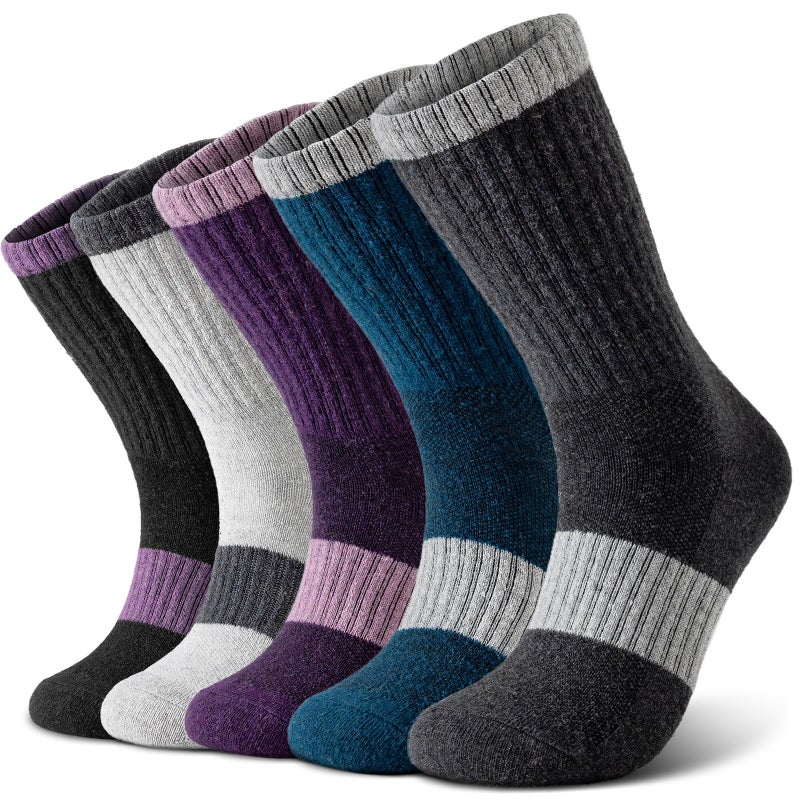 Pleneal Wool Hiking Socks for Women Men - Merino Womens Wool Hiking Socks Winter Warm Thermal Thick Cushion Boot Crew Sock - Image 1