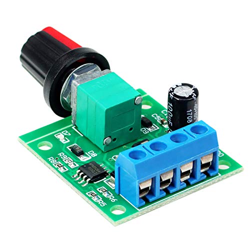 WayinTop 3pcs PWM Low Voltage Motor Speed Controller DC 1.8V 3V 5V 6V 12V 2A 1803BK 1803B Adjustable Driver Switch with Speed Control Knob (Pack of 3) - Image 3