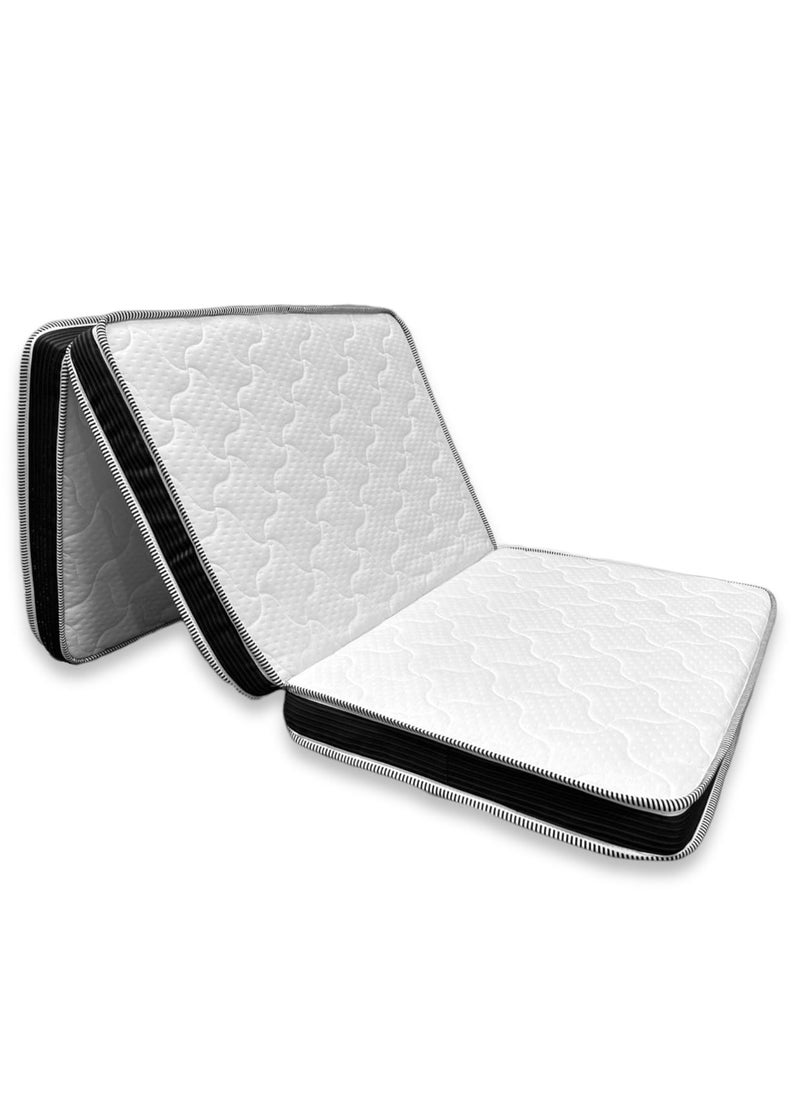 R2R FURNITURE OXVIA Tri Folding Mattress 13cm thick, Guest Mattress (120 x 190) with Special Memory Foam 