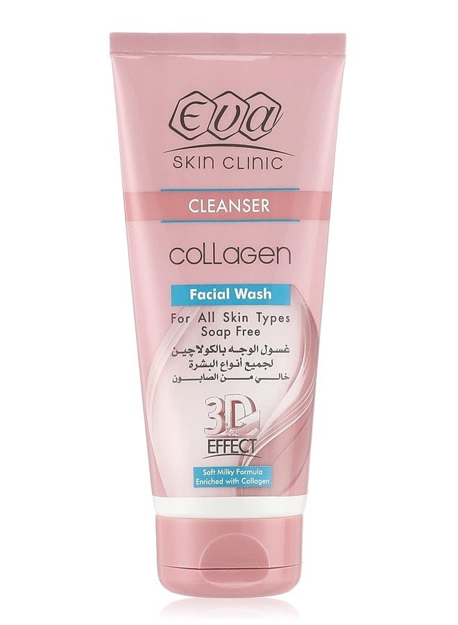إيفا غسول الوجه المنظف بالكولاجين الخالي من الصابون 150 مل