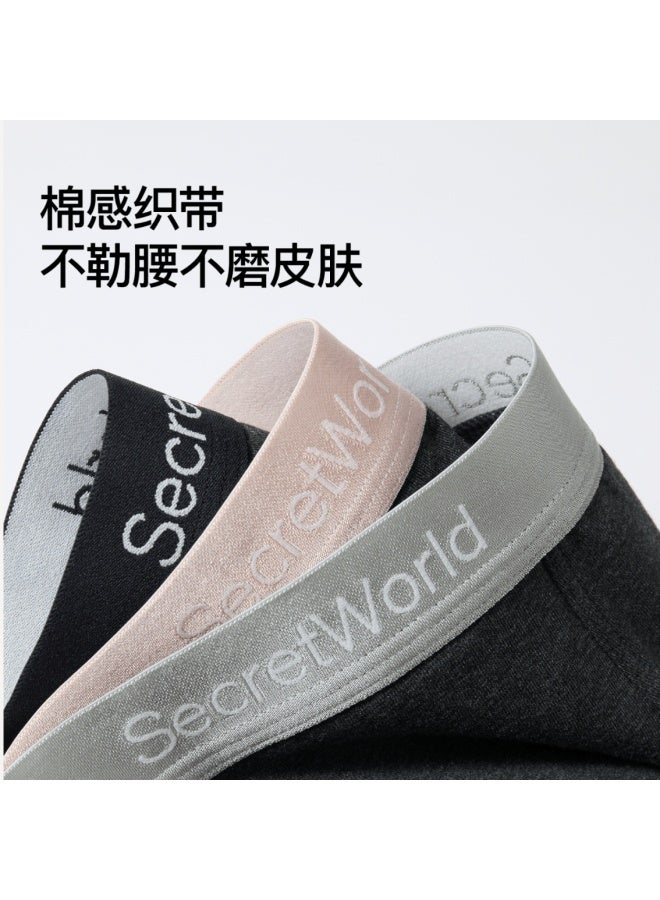 Secretworld Men's 100% Cotton Underwear Premium Pure Cotton Boxer Briefs High-end Anti-scrotal Moisture Large Size Men's Trunks