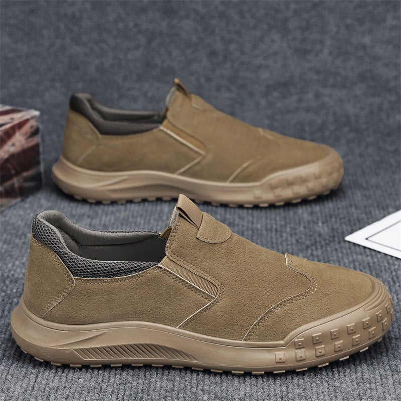 JURVARU Men's Breathable Work Shoes - Spring 2026, Soft Sole, Height-Boosting Casual  Sneakers - Image 1