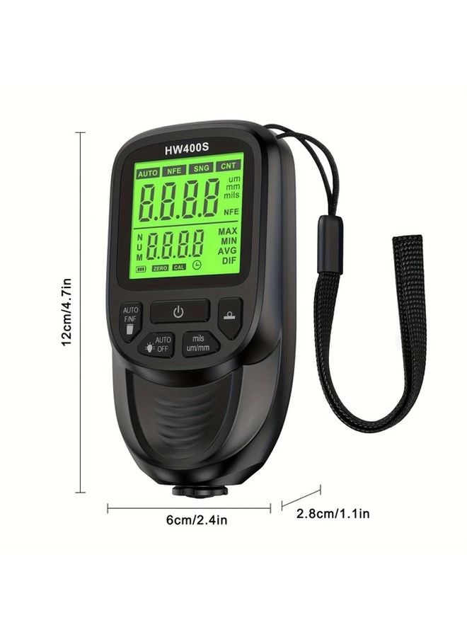 Red Digital Coating Thickness Gauge Dual Fe NFe Probes 0 2000um High Precision Automotive Paint Plating Measurement - Image 3