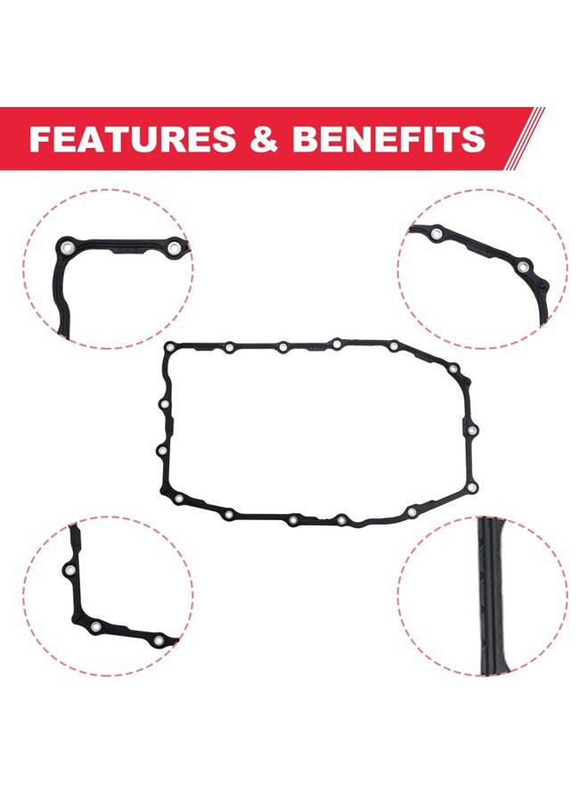 Fitede Automatic Transmission Fluid Pan Gasket Fits for 8L45 8L90 Transmission - Cadillac ATS CT4 CT6 CTS Escalade,Chevy Camaro Express Colorado Corvette,GMC Sierra Canyon Savana Yukon XL Replaces# 24260071 - Image 5