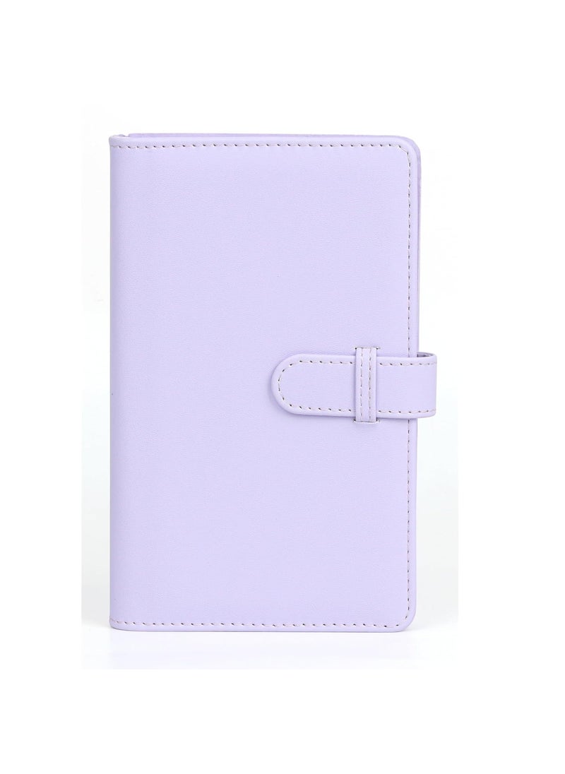 ZIKKON ZIKKON 2x3 inch Mini Photo Album 108 Photo Storage Album for fujifilm Instax mini film used in Mini 12119 90 9970Liplay Evo Mini film 3 Photo CardsTickets Business CardsLilac Purple  - Image 1