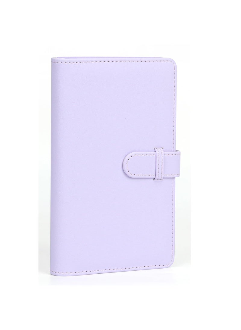 ZIKKON ZIKKON 2x3 inch Mini Photo Album 108 Photo Storage Album for fujifilm Instax mini film used in Mini 12119 90 9970Liplay Evo Mini film 3 Photo CardsTickets Business CardsLilac Purple  - Image 3