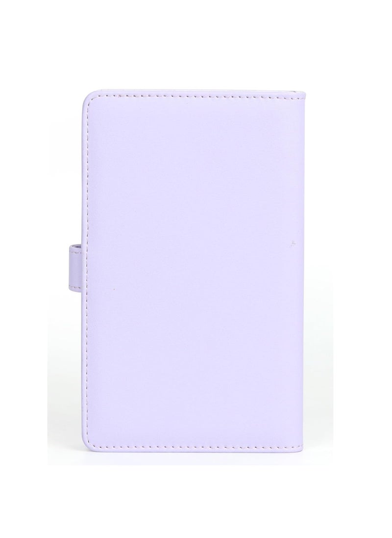 ZIKKON ZIKKON 2x3 inch Mini Photo Album 108 Photo Storage Album for fujifilm Instax mini film used in Mini 12119 90 9970Liplay Evo Mini film 3 Photo CardsTickets Business CardsLilac Purple  - Image 4