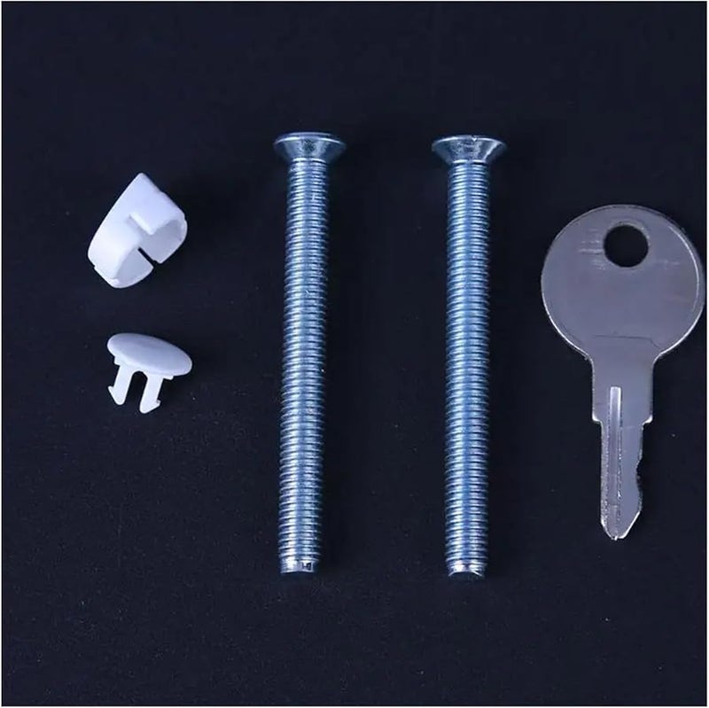 White Aluminum Alloy Window Door Handle with Lock and Key for Double Glazing - Image 3