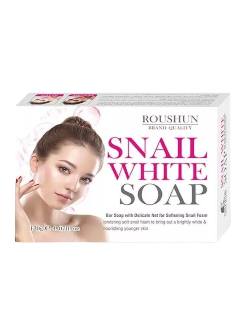 D Beauty - Snail White Soap for Body and Face, Deep Cleaning Skin Brightening Soap, Repair Skin Damage Remove Dark Spots Moisturizing Oil Control, Radiance Skin, Uneven Skin Tone Glowing Soap 120grams / 4.23 oz - Image 1