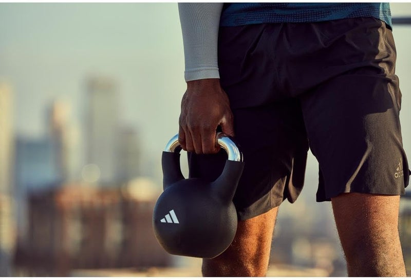 اديداس أديداس 16 كجم كيتل بيل – متينة ومغلفة بالنيوبرين لتقوية العضلات والتدريب المنزلي والكروس فيت - Image 4