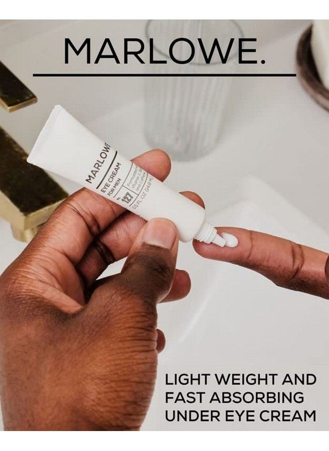 MARLOWE. M BLEND Marlowe. No. 127 Mens Eye Cream With Vitamin C Caffeine And Moisturizing Squalane For Puffiness Wrinkles & Dark Circles Targeted Under Eye Skin Care 0.5 Fl Oz  - Image 5