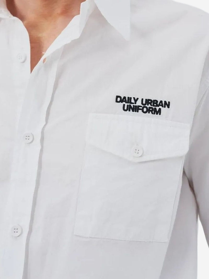 GIESTO Casual Long Sleeve Cotton Shirt with Pocket - Image 4