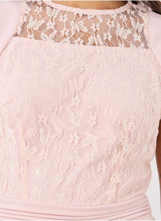 Styli Styli Lace Detail Sleeveless Wide Leg Jumspuit  - Image 3