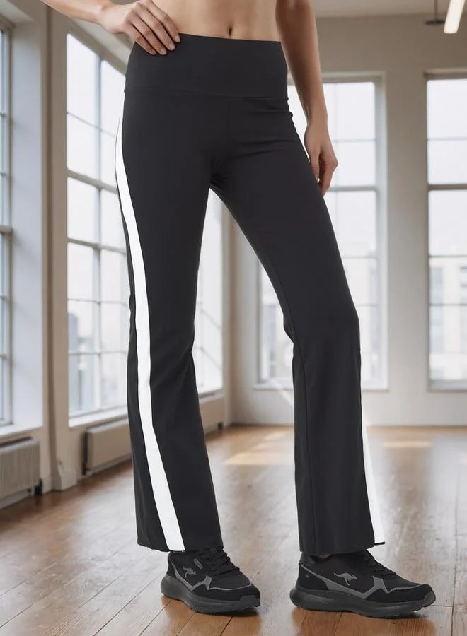 ADOT by Splash Colourblock Flared Leggings