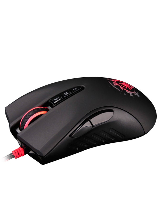 A4TECH A4tech A91 Blood Hand Mouse, Wired Mouse, E-sports Gaming Mouse, Right-handed Mouse, Agile Golden Boot, Pubg Mouse, Black  - Image 3