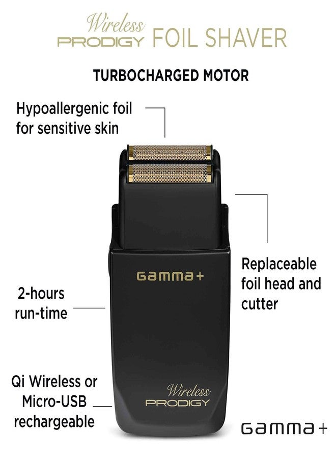 Gamma+ Prodigy Cordless Shaver - Matte Black - Image 3