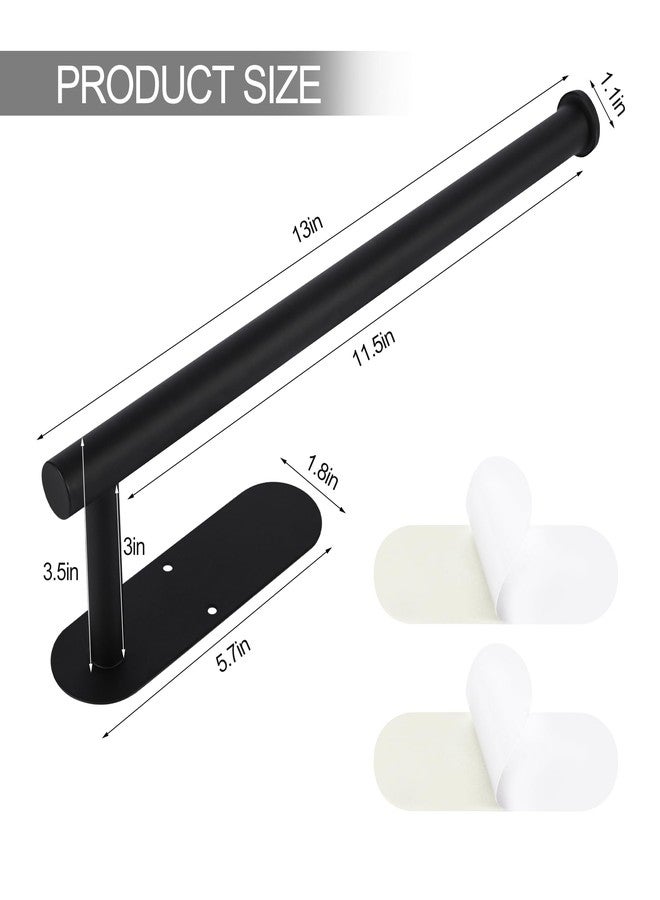 KAI SHUN Kaishun Paper Towel Holder Under Cabinet, Self Adhesive or Drilling Paper Towel Holder, for Kitchen, Bathroom, Pantry, Fridge - Image 2