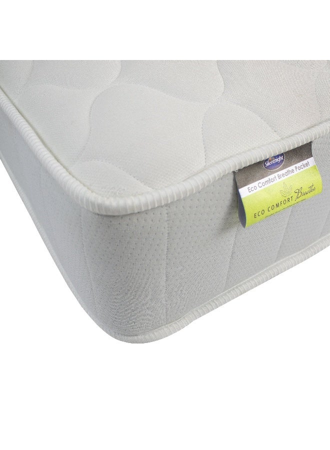 Silentnight ECO Comfort Breathe Pocket Sprung Mattress | Medium Comfort | Pocket Spring Mattress | Eco-Friendly Mattress | One Sided | Single Size (100x200x23cm) | 30 Nights Trial | 5 Years Guarantee - Image 2