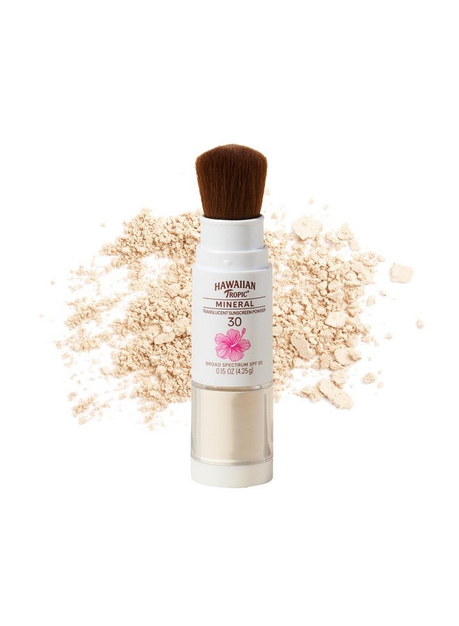 Hawaiian Tropic Hawaiian Tropic Mineral Powder Sunscreen Brush SPF 30 | Stocking Stuffers for Adults, Christmas Gifts, Winter Vacation Essentials, SPF Powder Sunscreen for Face, Brush On Sunscreen Powder, 0.15oz - Image 2