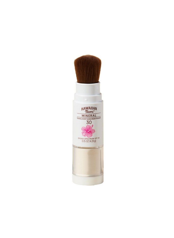 Hawaiian Tropic Hawaiian Tropic Mineral Powder Sunscreen Brush SPF 30 | Stocking Stuffers for Adults, Christmas Gifts, Winter Vacation Essentials, SPF Powder Sunscreen for Face, Brush On Sunscreen Powder, 0.15oz - Image 1