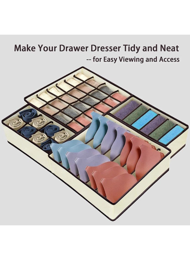 Imported clothing organizer set, excellent quality, with zipper, consisting of 4 pieces, ideal for travel. Designed to save space and organize your underwear with elegance and high quality  - Image 3